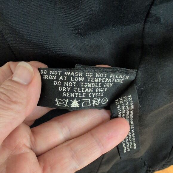 Ralph Lauren Black Label Wool Cashmere Charcoal Blazer Jacket Wmns 10 - Picture 9 of 11